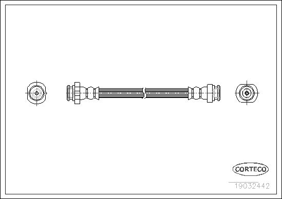 FLEXIBLE DE FREIN NISSAN SERENA  0705