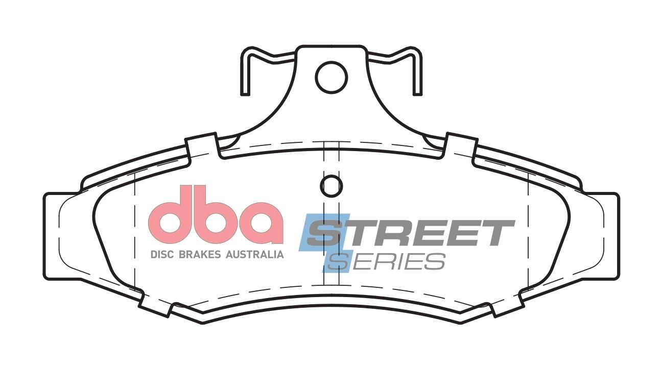 DBA SS STREET SERIES BRAKE PADS [ Daewoo & Mitsubishi 1991-2004 R ] - TecDoc Only
