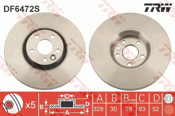 Brake Disc DF6472S