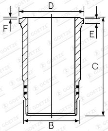 15-480230-00 GOETZE ENGINE hengerpersely