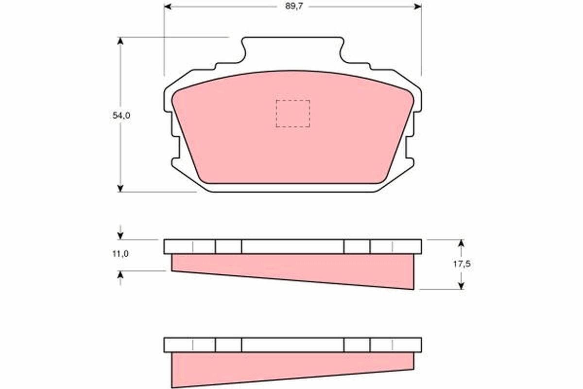 TRW DISC BRAKE PADS - TecDoc Only