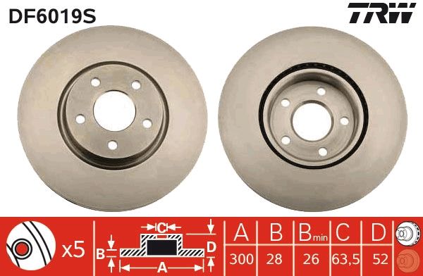 Brake Disc DF6019S