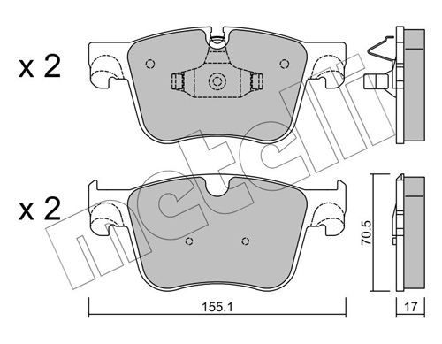 Brake Pad Set, disc brake 22-0985-0