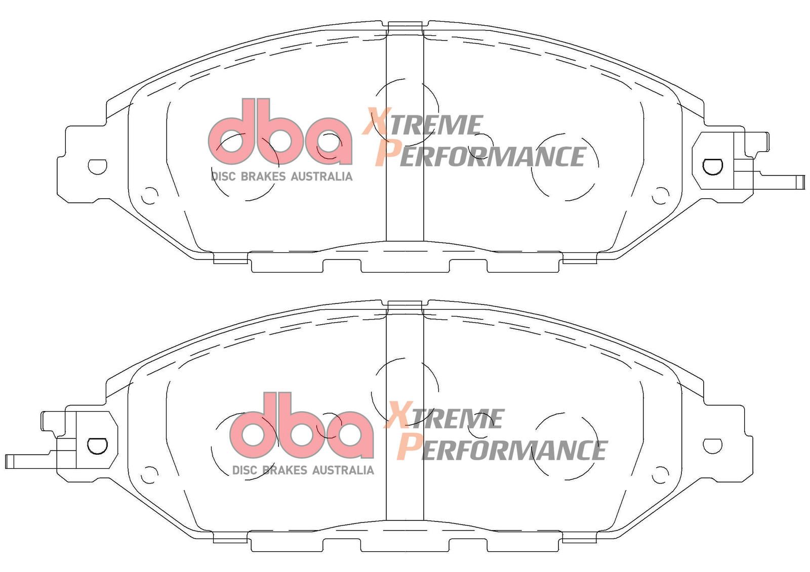 DBA XP PERFORMANCE BRAKE PADS [ Nissan Pathfinder R52 2013-on F ] - TecDoc Only