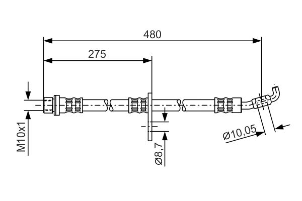 Brake Hose 1 987 476 757