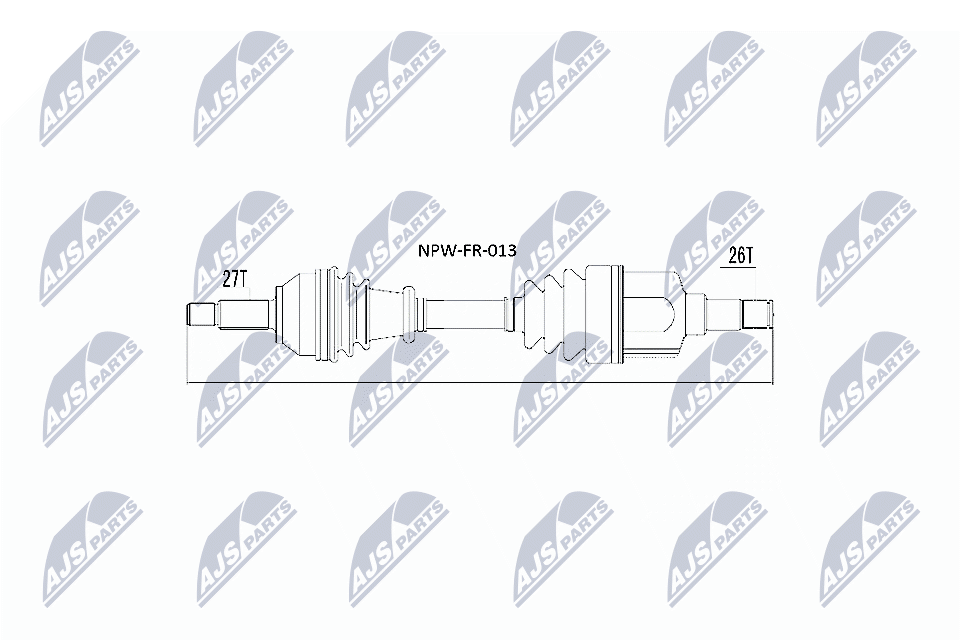 NPW-FR-013 NTY hajtótengely