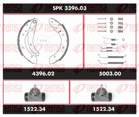 SPK 3396.03 REMSA Super Precision Kit Fék készlet, dobfék
