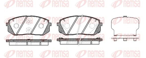 Brake Pad Set, disc brake 1302.22