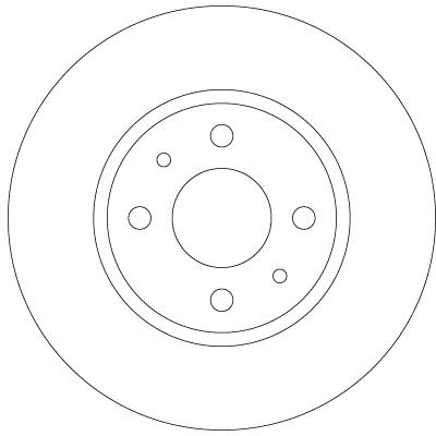 TRW BRAKE DISC - TWIN PACK - TecDoc 2