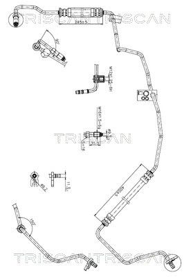 TRISCAN 8516 28011 Hydraulic Hose, steering