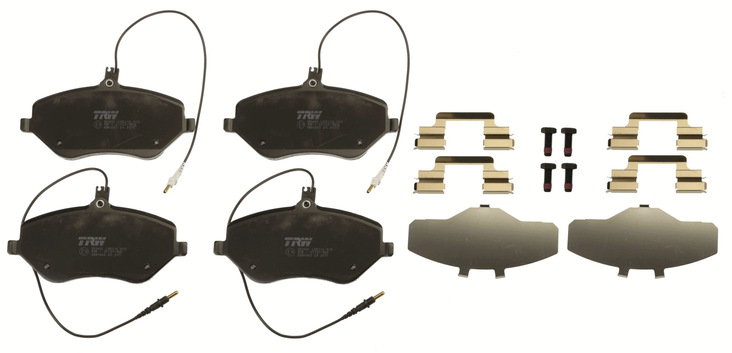 TRW DISC BRAKE PADS - TecDoc 2