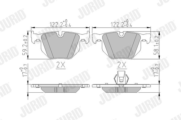 Brake Pad Set, disc brake 573224J