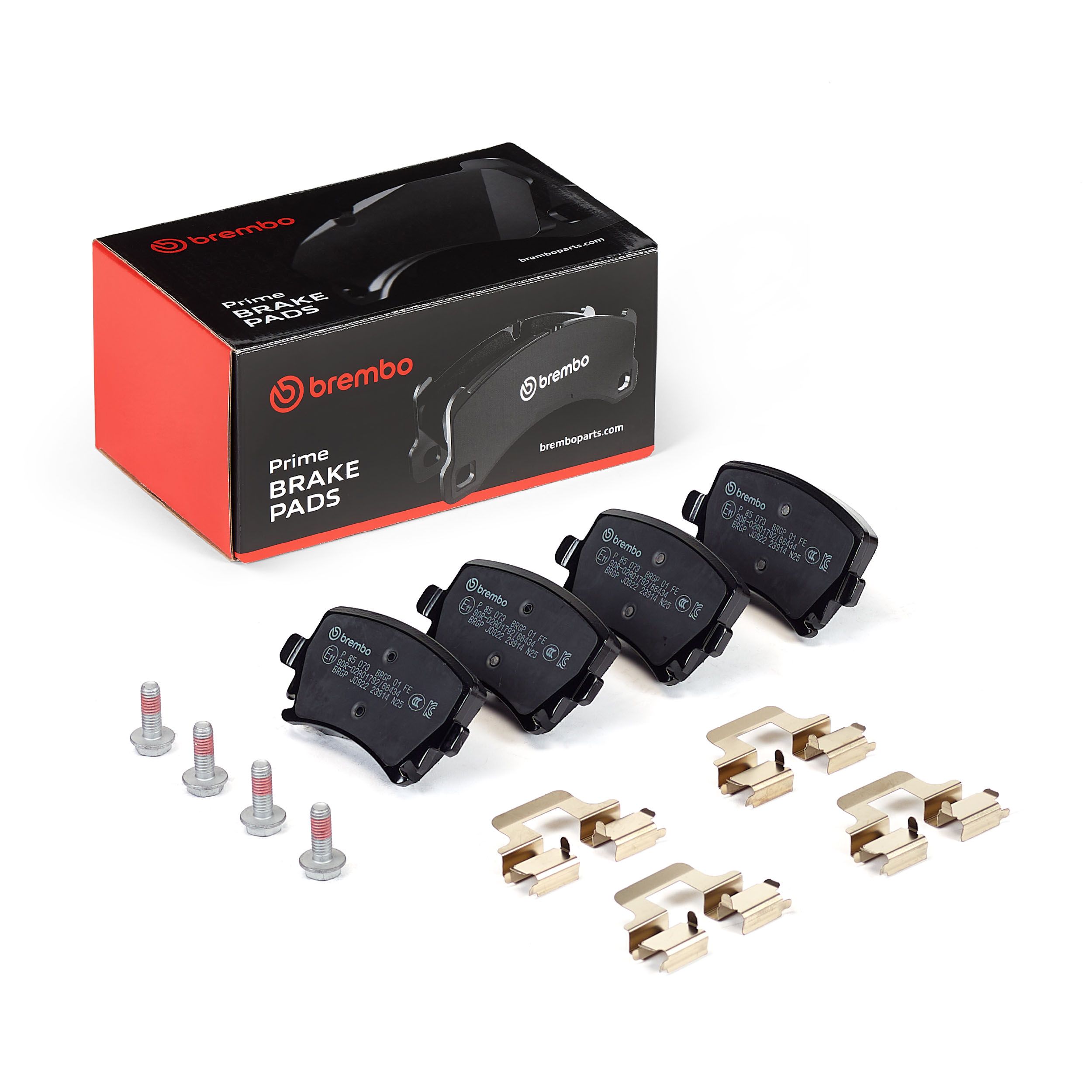 BREMBO P 85 073 - Bremsbelagsatz, Scheibenbremse PRIME LINE