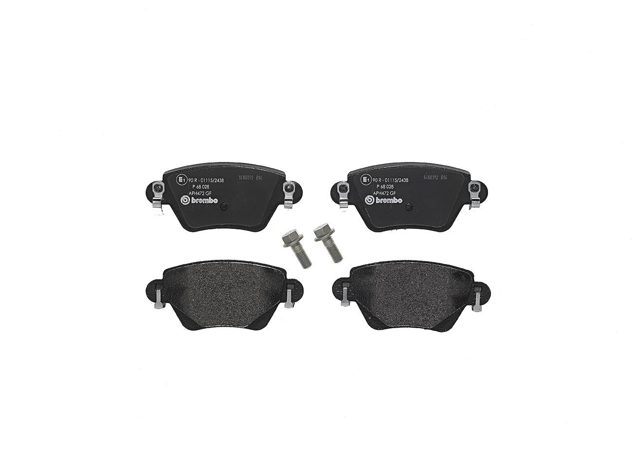 Brembo P 68 028 Bremsbelagsatz, Scheibenbremse