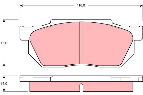 TRW DISC BRAKE PADS - TecDoc Only