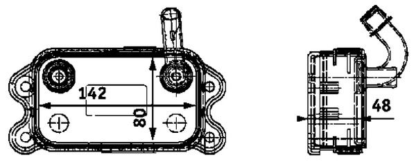 Radiador de aceite, aceite de motor