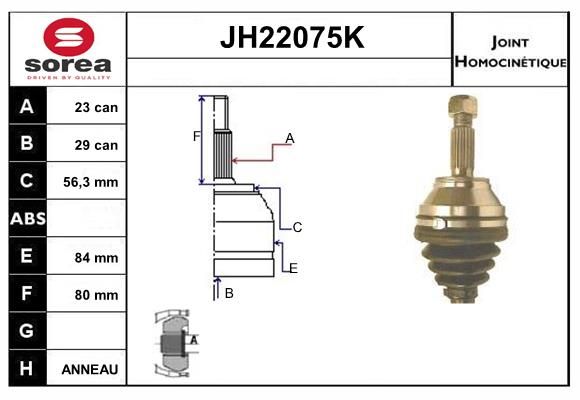 KIT CV JOINT AVEC KR054 - ESPACE