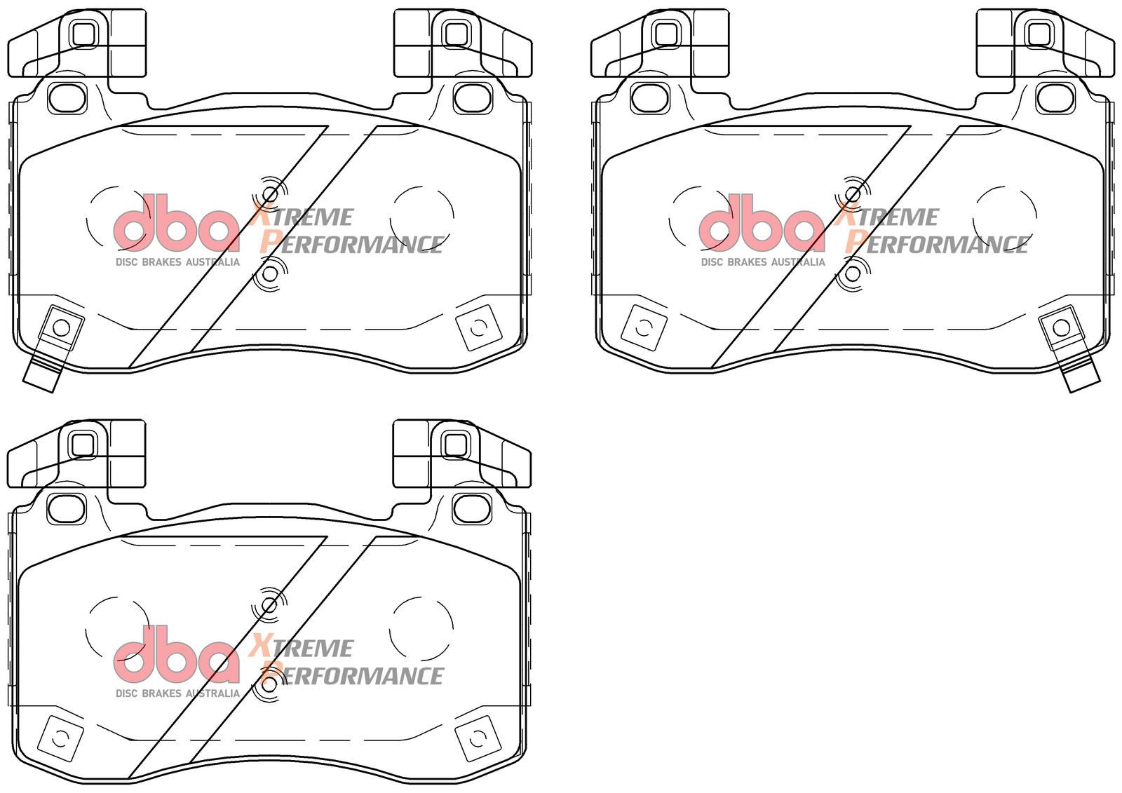 DBA XP PERFORMANCE BRAKE PADS [ KIA Stinger V6 Twin Turbo 2018-on F ] - TecDoc Only