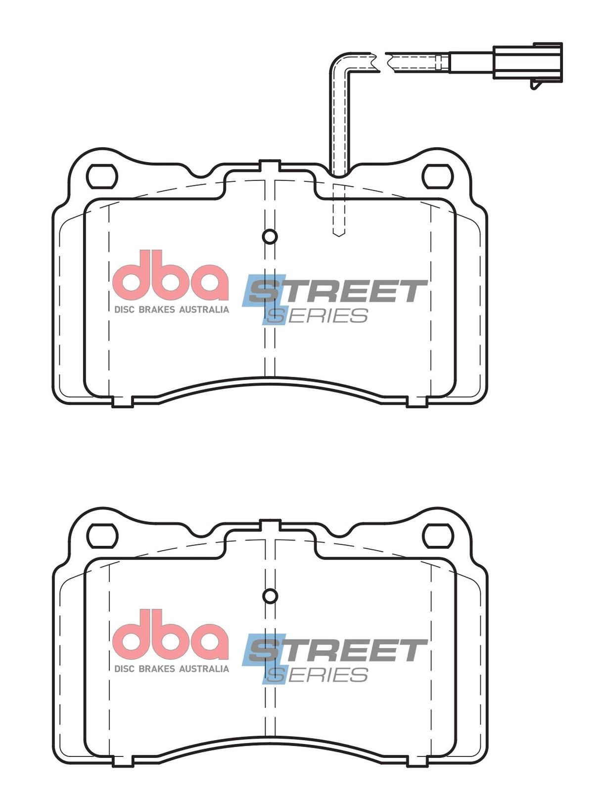 DBA SS STREET SERIES BRAKE PADS [ Alfa/Maserati F ] - TecDoc Only