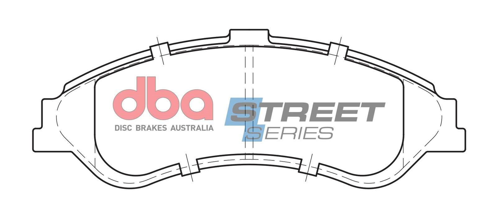 DBA SS STREET SERIES BRAKE PADS [ Ford 1999-2003 F ] - TecDoc Only