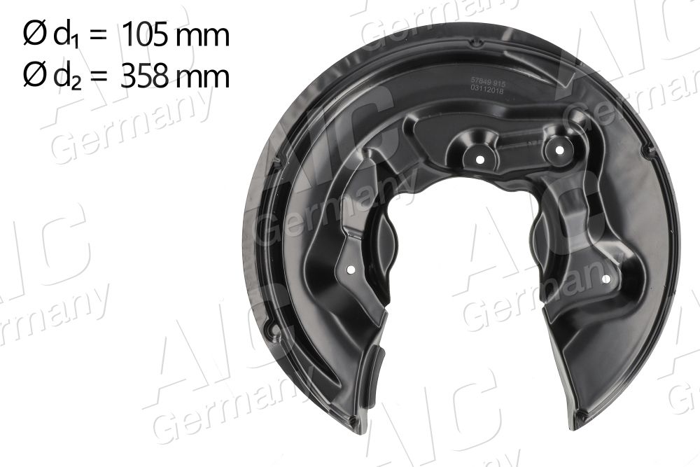 AIC 57849 - Spritzblech, Bremsscheibe
