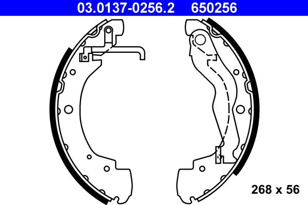 Brake Shoe Set 03.0137-0256.2