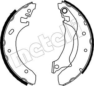 METELLI 53-0125 - Bremsbackensatz