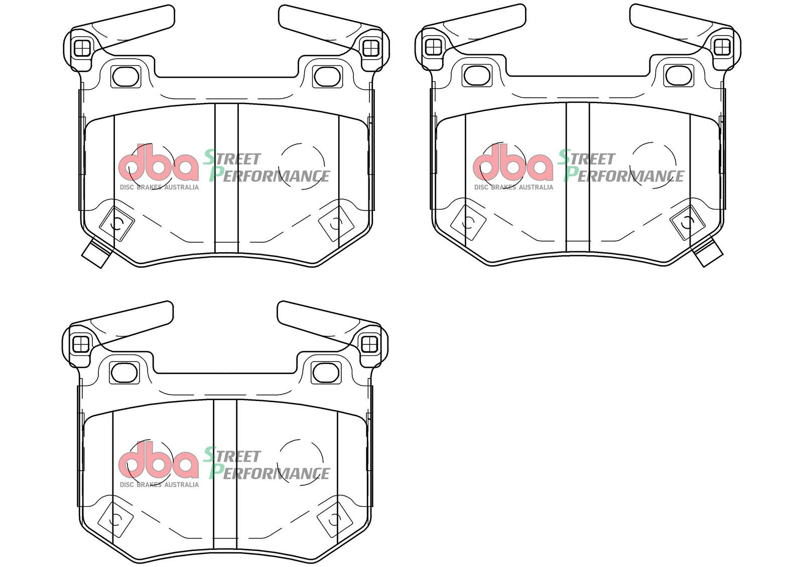 DBA SP PERFORMANCE BRAKE PADS [ KIA Stinger V6 Twin Turbo 2018-on R ] - TecDoc Only