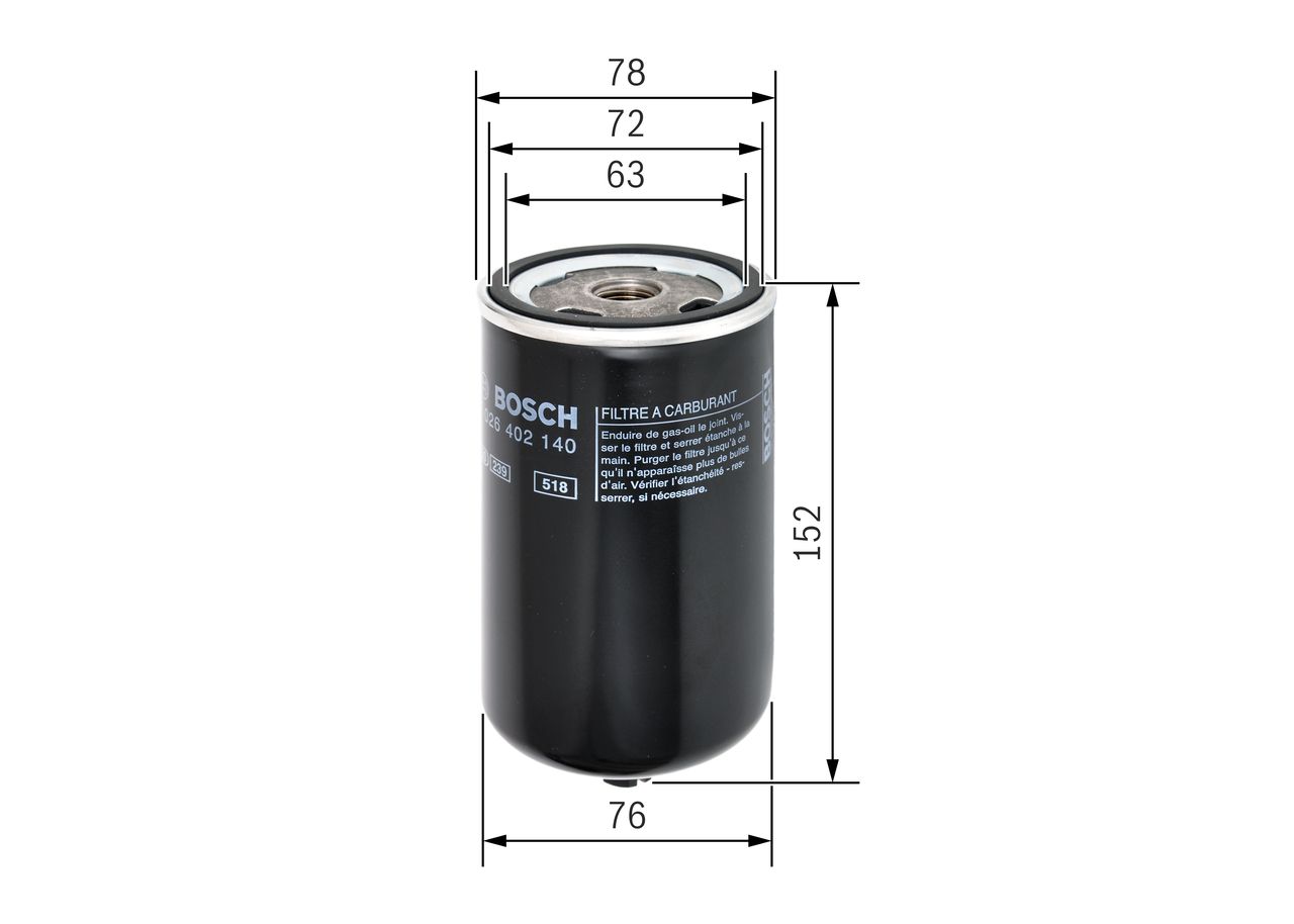 Filtro combustible