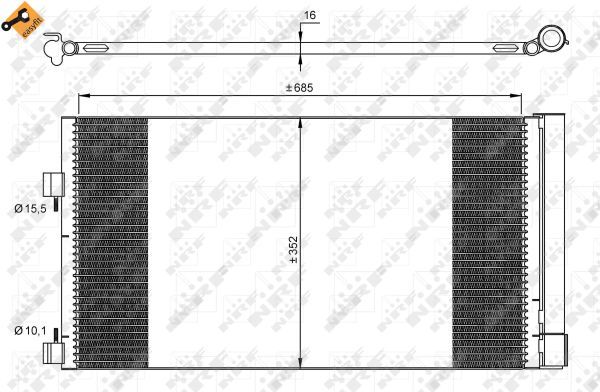 Condenser, air conditioning 35890