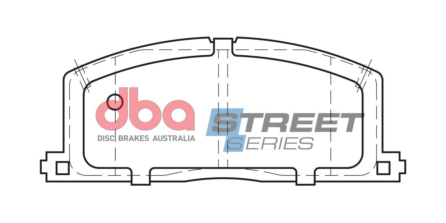 DBA SS STREET SERIES BRAKE PADS [ Holden & Toyota 1982-2002 F ] - TecDoc Only