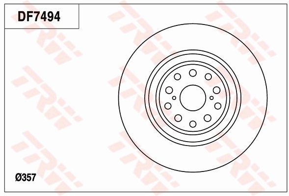 TRW BRAKE DISC - TecDoc Only