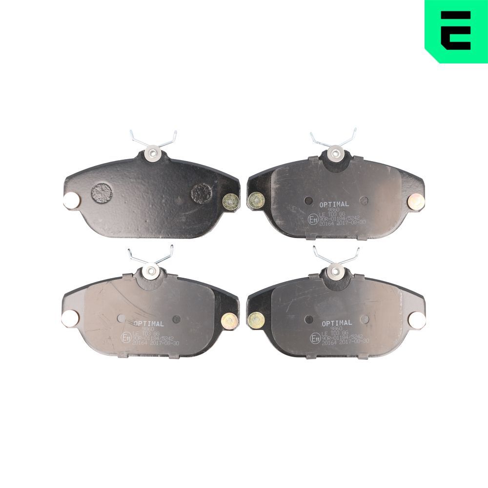 Bremsbelagsatz, Scheibenbremse