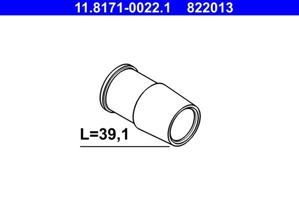 ATE 11.8171-0022.1 Guide Sleeve, brake caliper