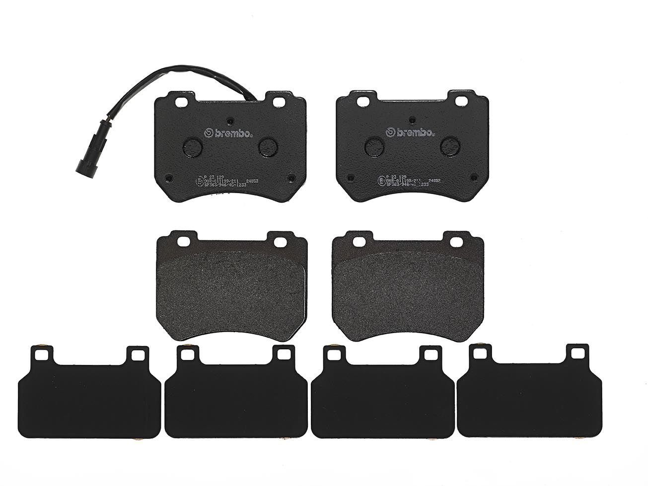 BREMBO P 23 129 - Bremsbelagsatz, Scheibenbremse PRIME LINE