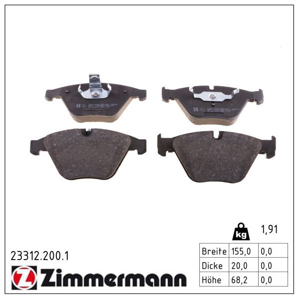 Bremsbelagsatz, Scheibenbremse