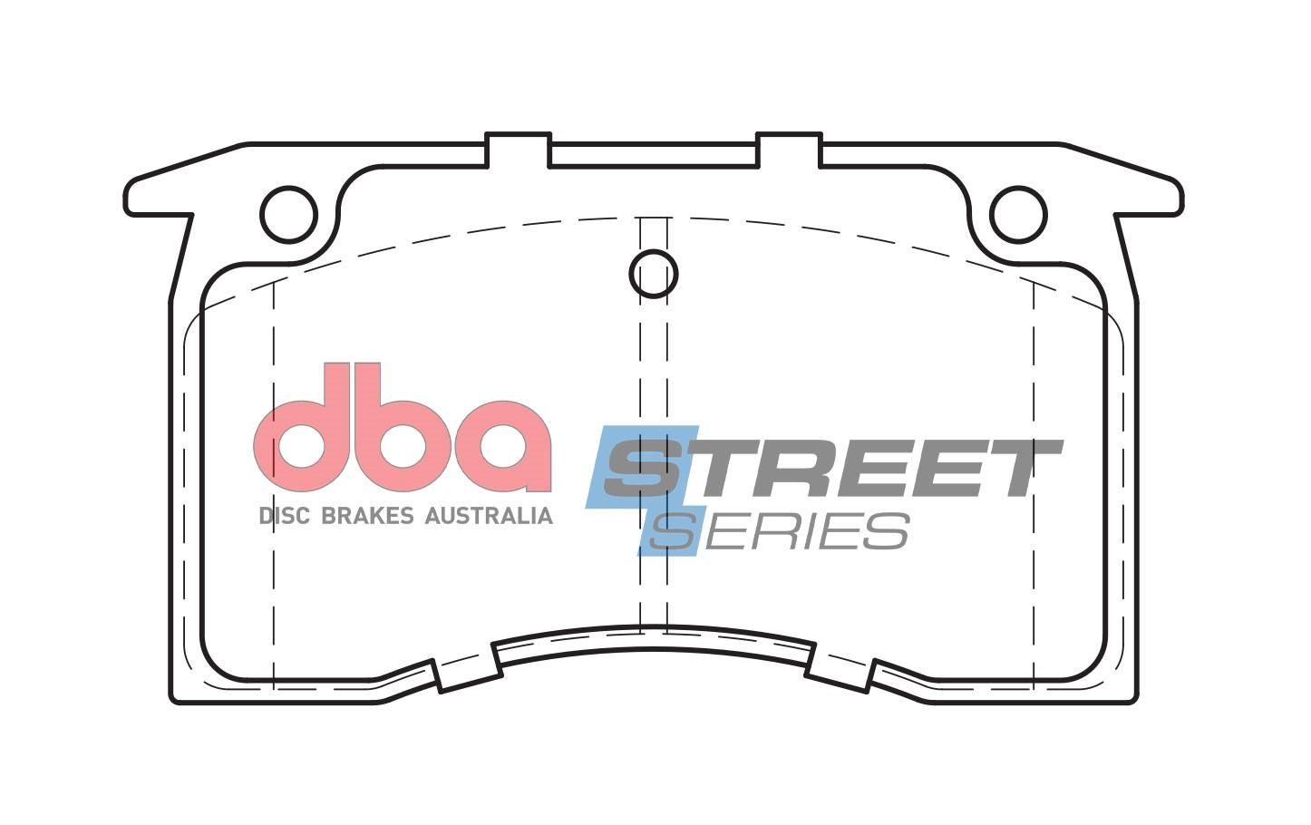 DBA SS STREET SERIES BRAKE PADS [ Chrysler & Holden 1976-1980 F ] - TecDoc Only