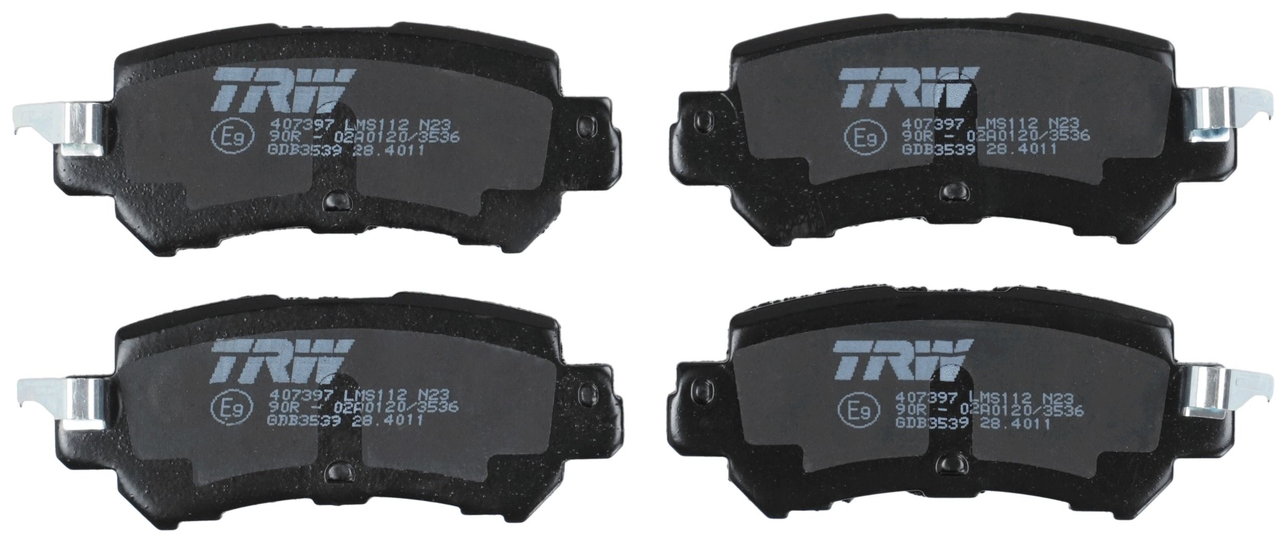 TRW DISC BRAKE PADS - TecDoc 2
