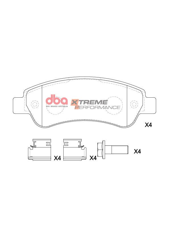 DBA  XP PERFORMANCE  BRAKE PADS [ FIAT DUCATO 2006-2014  R ] - TecDoc Only