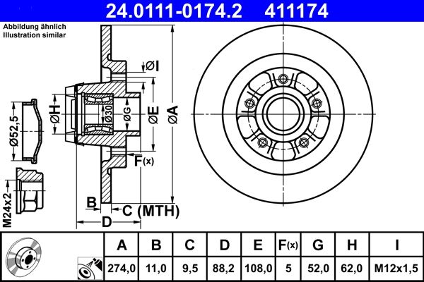 Brake Disc 24.0111-0174.2