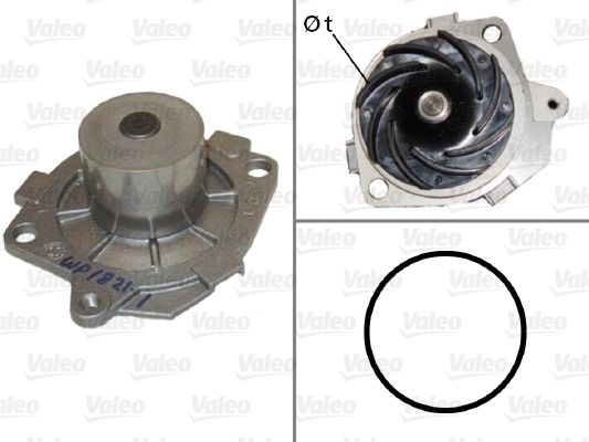 Water Pump, engine cooling 506590