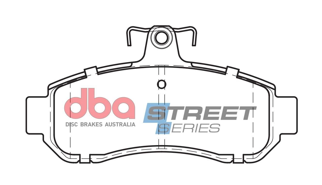 DBA SS STREET SERIES BRAKE PADS [ Honda & Mitsubishi 1996-2004 F ] - TecDoc Only