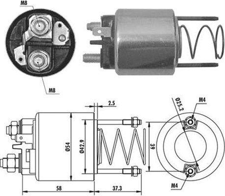 Solenoid Switch, starter 940113050382