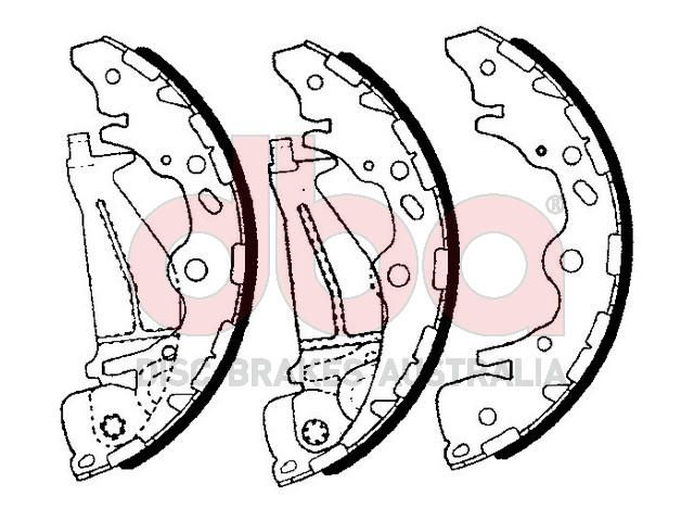 Street Series Brake Shoes [Kia Carnival 1999-07 295mm] - TecDoc Only