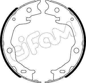 153-645 CIFAM fékpofakészlet, rögzítőfék