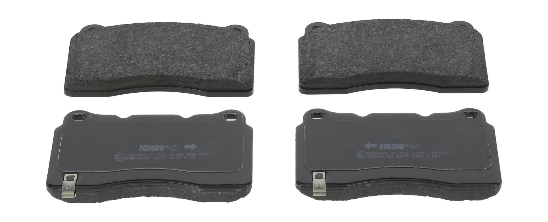 FERODO FDB1968 - Bremsbelagsatz, Scheibenbremse PREMIER FUSE+ Technology