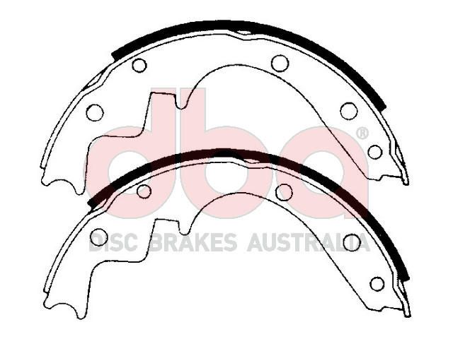 Street Series Brake Shoes [Holden 1965-68 & Torana 70-74   228.6mm] - TecDoc Only