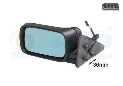 VAN WEZEL 0640807 - Au&szlig;enspiegel * HAGUS *