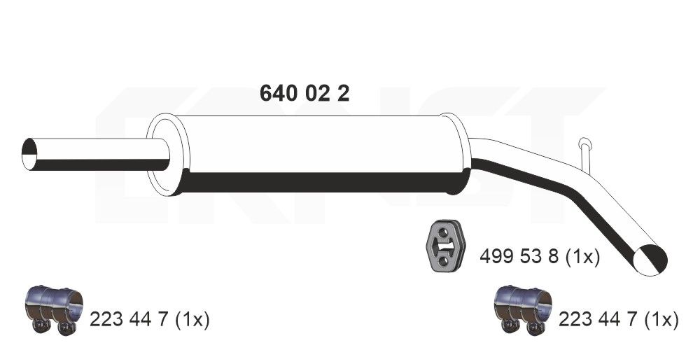 ERNST 640022 - Mittelschalld&auml;mpfer