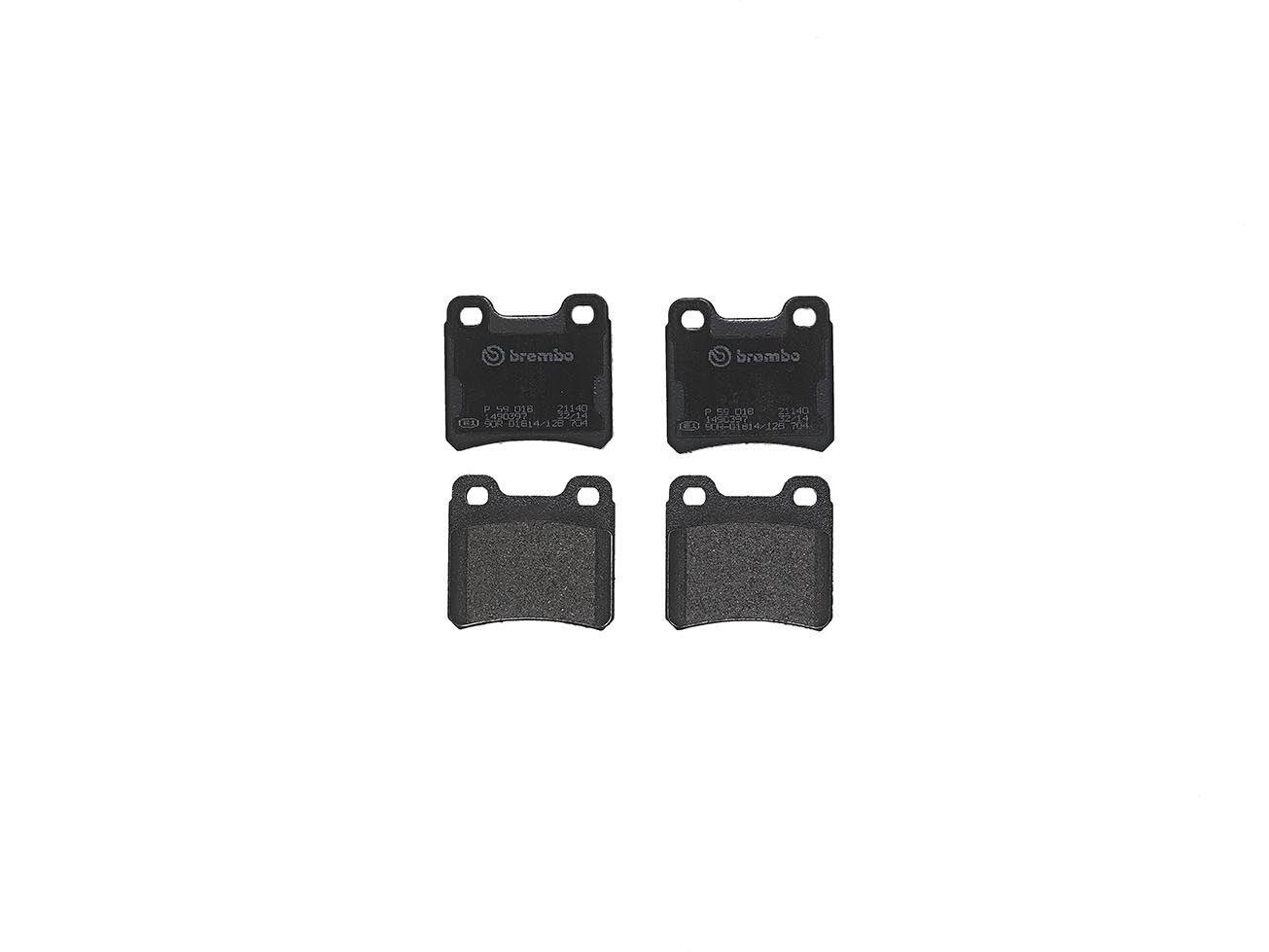 BREMBO P 59 018 - Bremsbelagsatz, Scheibenbremse PRIME LINE